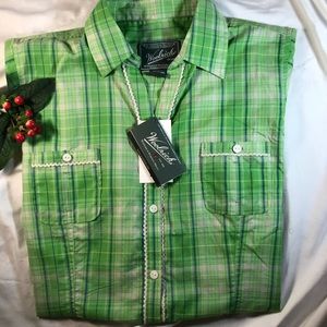 VNTG INSPIRED PLAID BLOUSE